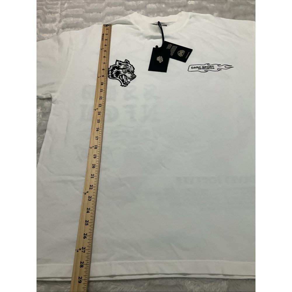 Darc Sport Mens White Large Wolves Club Premium Vintage Tee NWT Limited 1934 - Picture 9 of 10